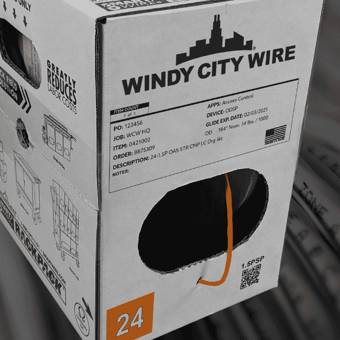 Modern access control panel utilizing Open Supervised Device Protocol (OSDP) for higher security installations, illustrating Windy City Wire's commitment to advanced security solutions.
