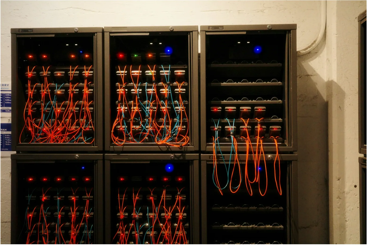 Network cable racks supporting enterprise Ethernet infrastructure and high-capacity data transmission environments