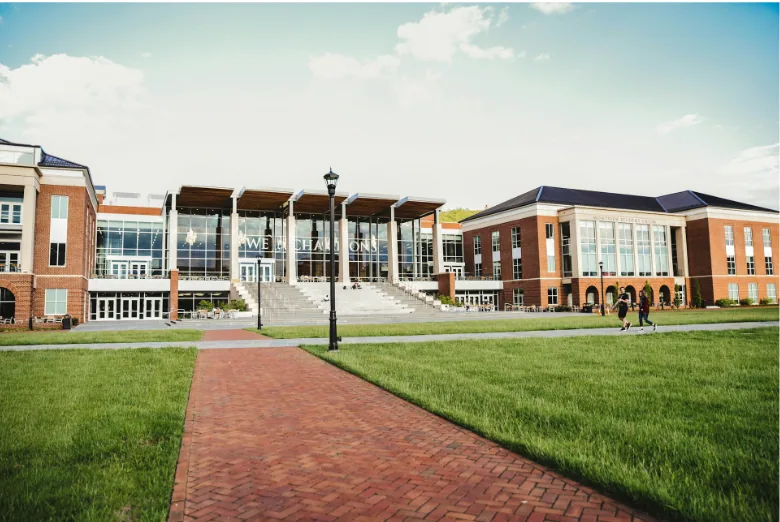 Commercial campus building connected by outdoor network infrastructure supporting inter-building communications and connected systems