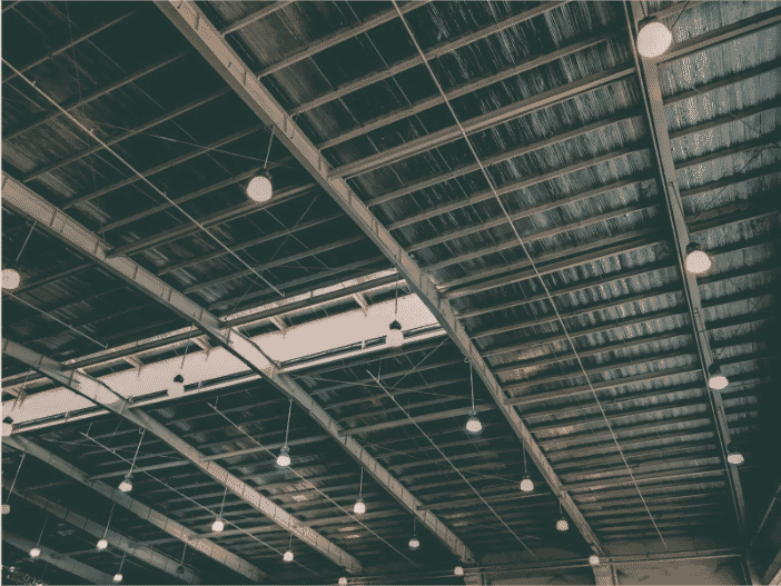 Ceiling view of a commercial AV setup highlighting control cables and advanced cable technology. The image showcases the integration of reliable and efficient cable solutions, including top-of-the-line AV lighting control cables, essential for optimal performance in commercial AV systems. Cable testing ensures seamless operation
