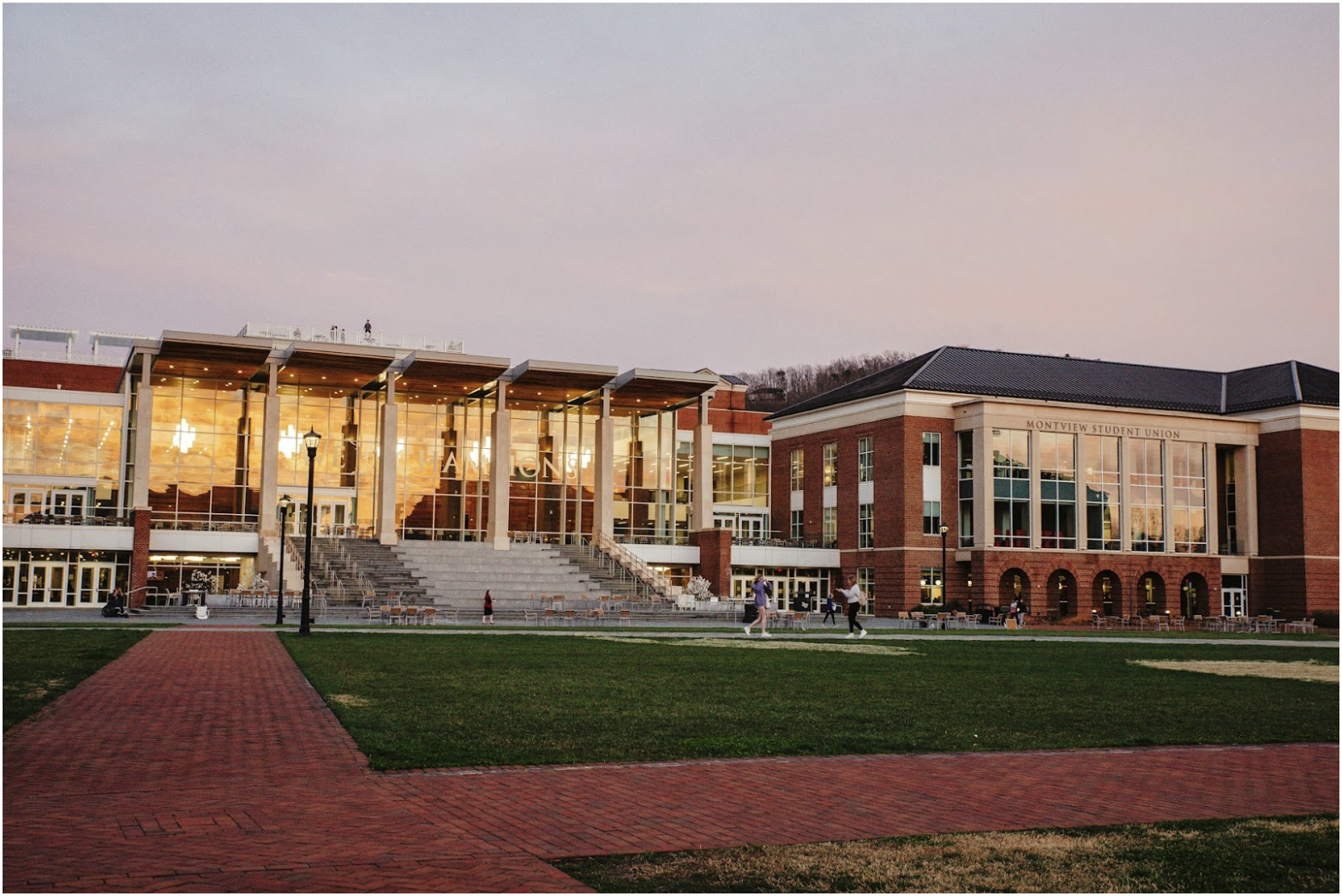 Modern university broadcast and AV control facility with integrated lighting, networking, and wired infrastructure supporting wireless systems